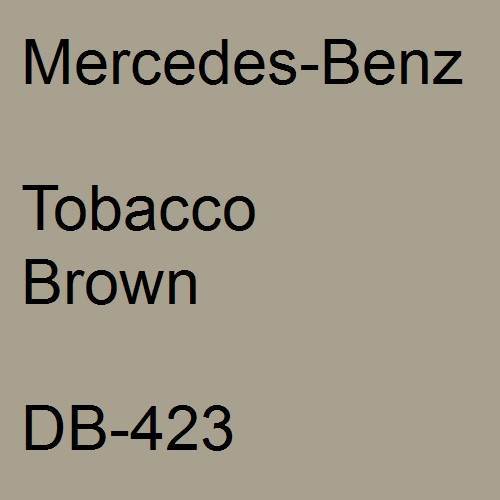 Mercedes-Benz, Tobacco Brown, DB-423.